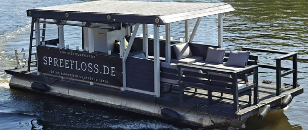 Floss 18 Personen Premiumfloß ?Waikiki? / Führerscheinfrei mieten