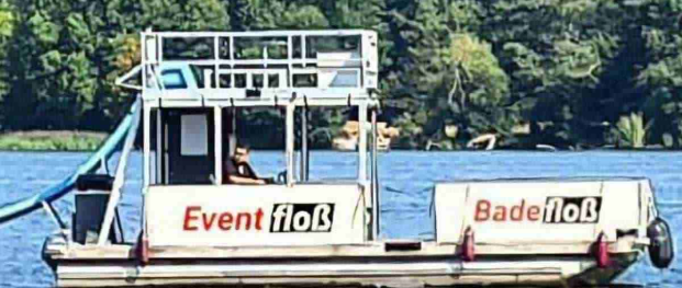 Floss Partyboot mieten Berlin Köpenick 15 PS ohne Führerschein mit WC 18 Pers mieten
