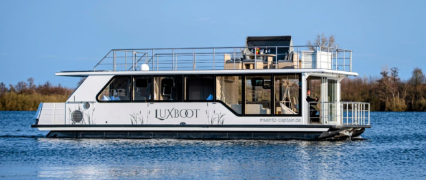 Hausboot Luxboot Sweet Dreams bis 6 Personen, führerscheinfrei mieten mieten