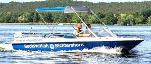Motorboot Führerscheinfreies Motorboot Lotos mieten in Berlin Köpenick Grünau mieten