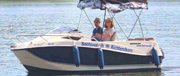 Motorboot Führerscheinfreies Motorboot Quicksilver 455 ?Willi? mieten in Berlin Köpenick Grünau mieten