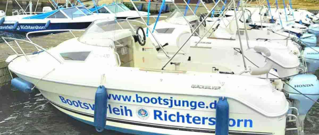 Motorboot Führerscheinfreies Motorboot Quicksilver 470 ?Evi? in Berlin Köpenick Grünau mieten mieten