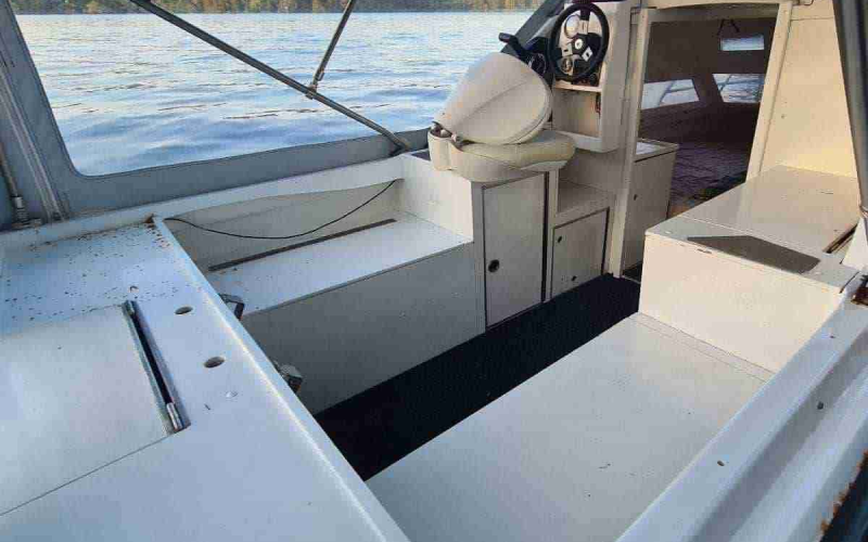 Angelboot Angelboot mieten Berlin mit Übernachtungsmöglichkeit -Wax Dreikieler in Köpenick Grünau Richtershorn Bild 4