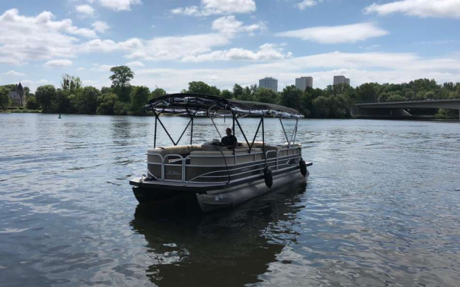 Floss Floß 14 Personen führerscheinpflichtig Bild 2
