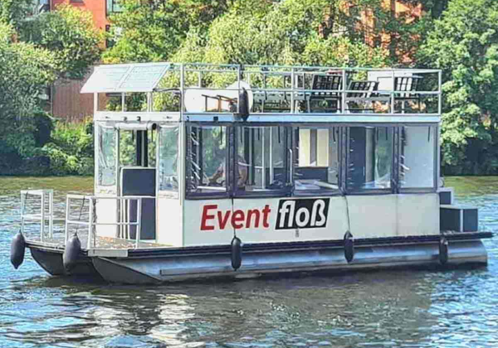 Floss führerscheinfreies Eventfloß ?Pankow? mieten in Berlin Köpenick 18 Personen Bild 1