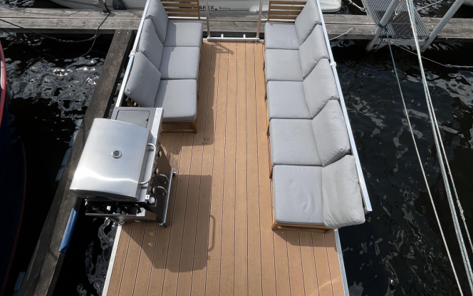 Floss IsLa I - Grillboot  - Eventboot - auf dem Tegeler See - bis zu 14 Personen - Wassererlebnis-Berlin Bild 9