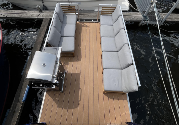 Floss IsLa I - Grillboot  - Eventboot - auf dem Tegeler See - bis zu 14 Personen - Wassererlebnis-Berlin Bild 3