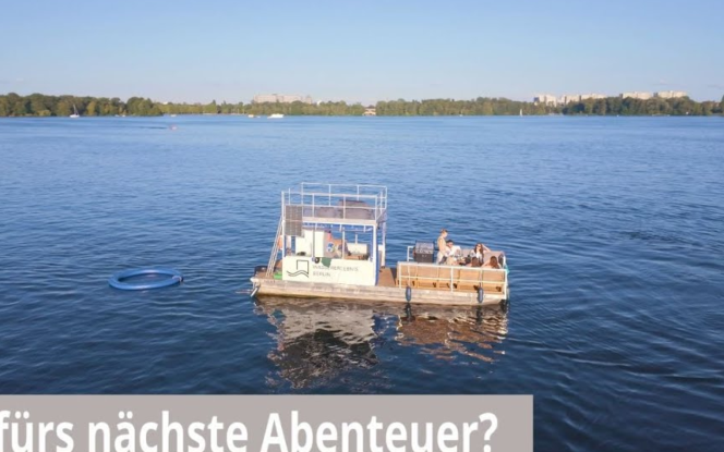 Floss IsLa II Grillboot - Eventboot - auf dem Tegeler See - bis zu 14 Personen - Wassererlebnis-Berlin mit Rutsche Bild 2