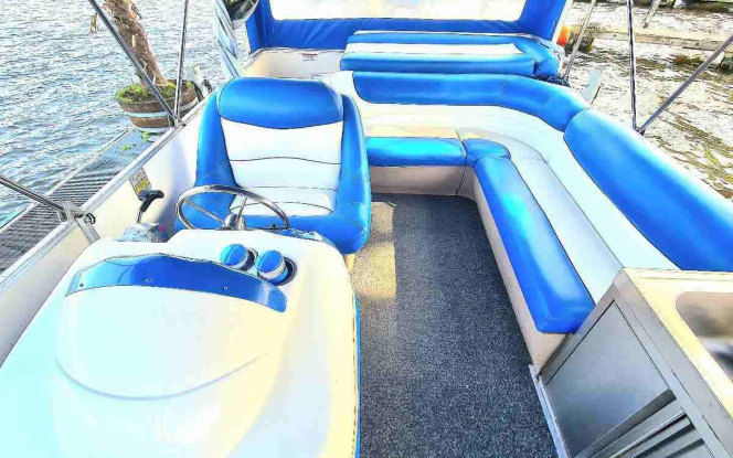 Floss Partyfloss mieten Berlin Köpenick Grünau-Ponton Grillboot ”Alfred” Bild 2