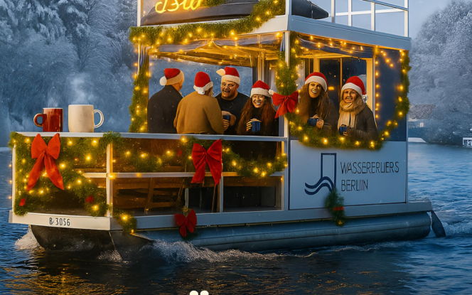 Floss Winter IsLa - Eventboot - auf dem Tegeler See - bis zu 14 Personen - Wassererlebnis-Berlin Bild 1