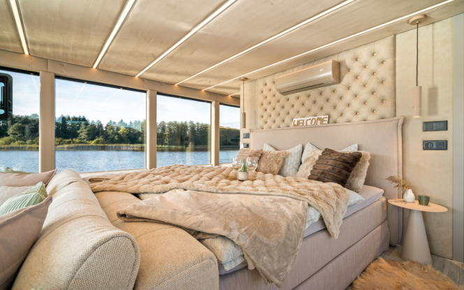 Hausboot 5 Sterne Ferienwohnung mit Blick auf den See | Lake Suite Bild 7