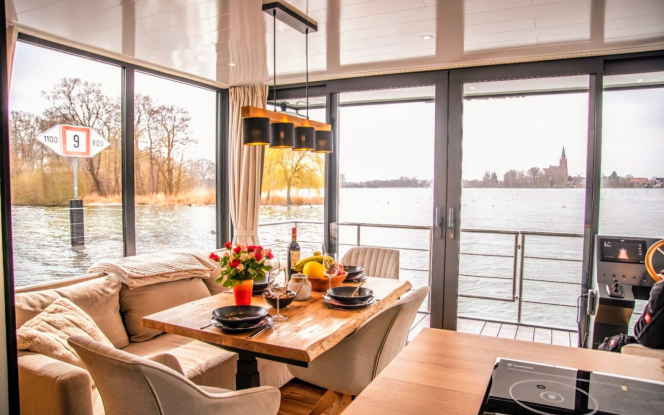 Hausboot Hausboot Meerle bis 6 Personen, führerscheinfrei mieten Bild 2