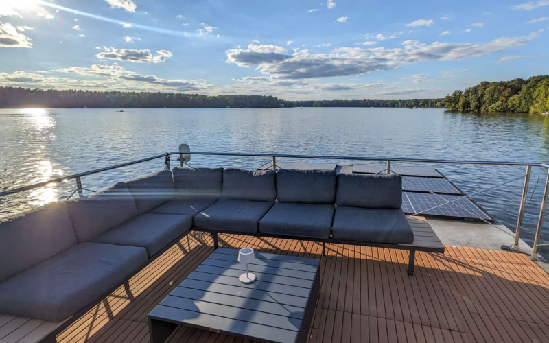 Hausboot Hausboot mieten Berlin Köpenick  Führerscheinpflichtiges Bild 9