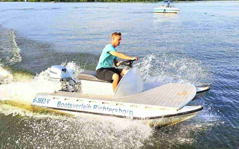 Jetski Alu Jetski 15 PS führerscheinfrei in Berlin Köpenick Grünau mieten Bild 4