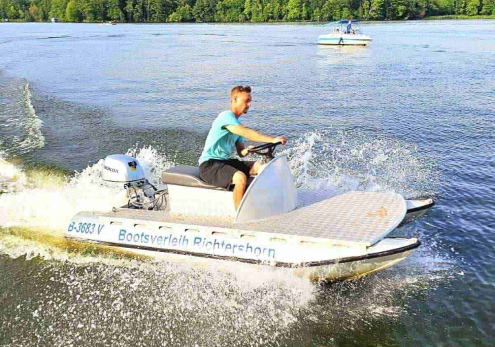 Jetski Alu Jetski 15 PS führerscheinfrei in Berlin Köpenick Grünau mieten Bild 4