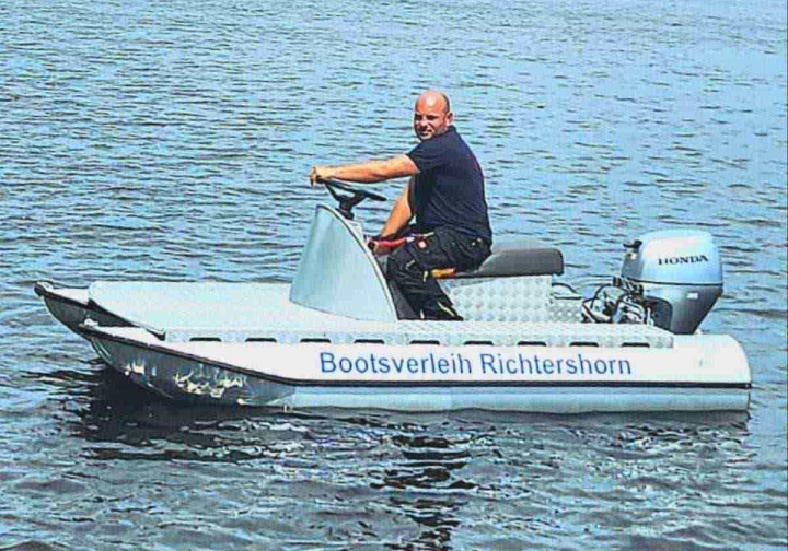 Jetski Alu Jetski 15 PS führerscheinfrei in Berlin Köpenick Grünau mieten Bild 2