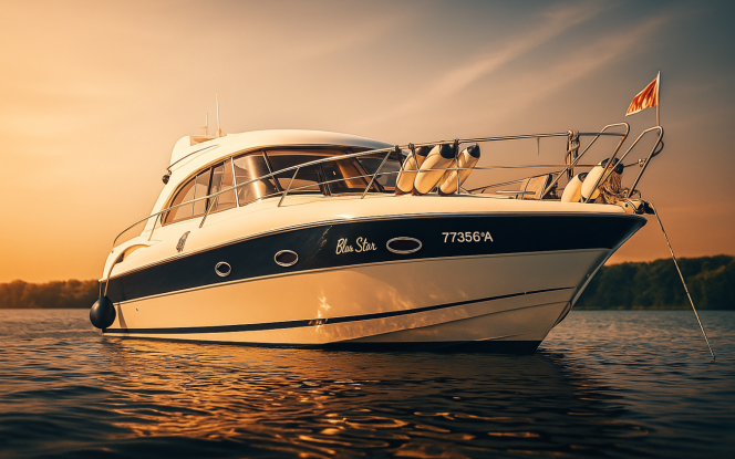Motorboot 10 Personen Luxus Yacht mit Skipper / Blue Star Bild 1