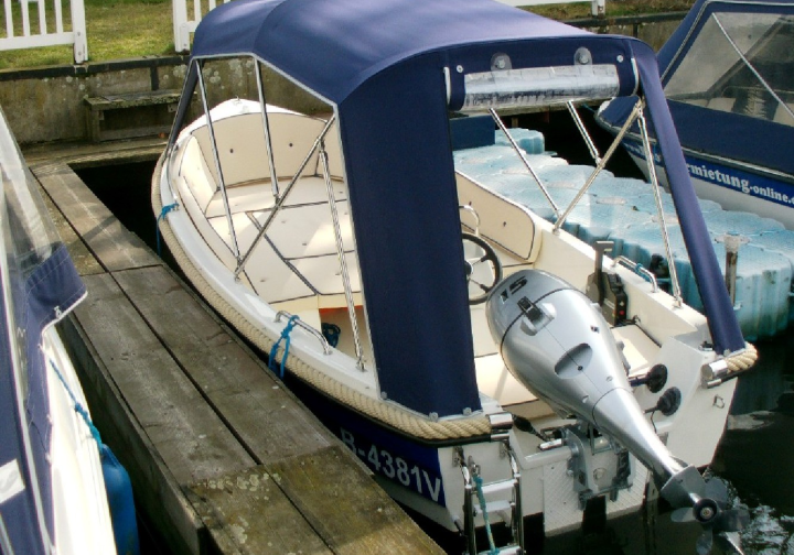 Motorboot führerscheinfreies 15 PS Motorboot Sunny 1 bis 4+1 Pers. ab 91 ? für 3 Stunden Bild 6