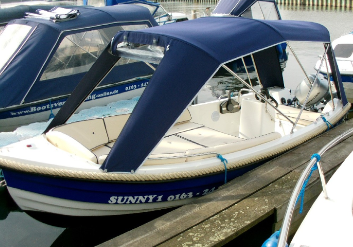 Motorboot führerscheinfreies 15 PS Motorboot Sunny 1 bis 4+1 Pers. ab 91 ? für 3 Stunden Bild 5