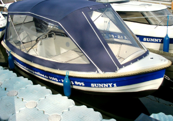 Motorboot führerscheinfreies 15 PS Motorboot Sunny 1 bis 4+1 Pers. ab 91 ? für 3 Stunden Bild 7
