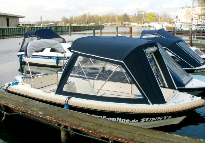 Motorboot führerscheinfreies 15 PS Motorboot Sunny 3 bis 4+3 Pers. ab 96 ? für 3 Stunden Bild 6