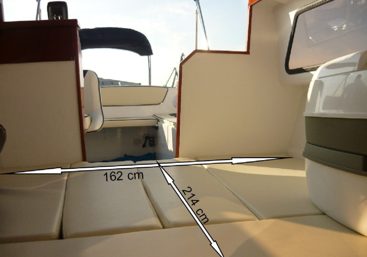 Motorboot führerscheinfreies 15 PS Motorboot Sunny 4 bis 4+1 Pers. ab 90 ? für 3 Stunden Bild 8