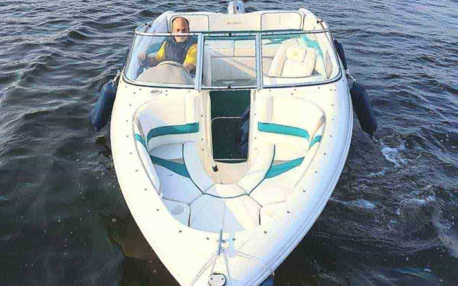 Motorboot Führerscheinfreies Motorboot Bowrider ?Manja? in Berlin Köpenick Grünau mieten Bild 4