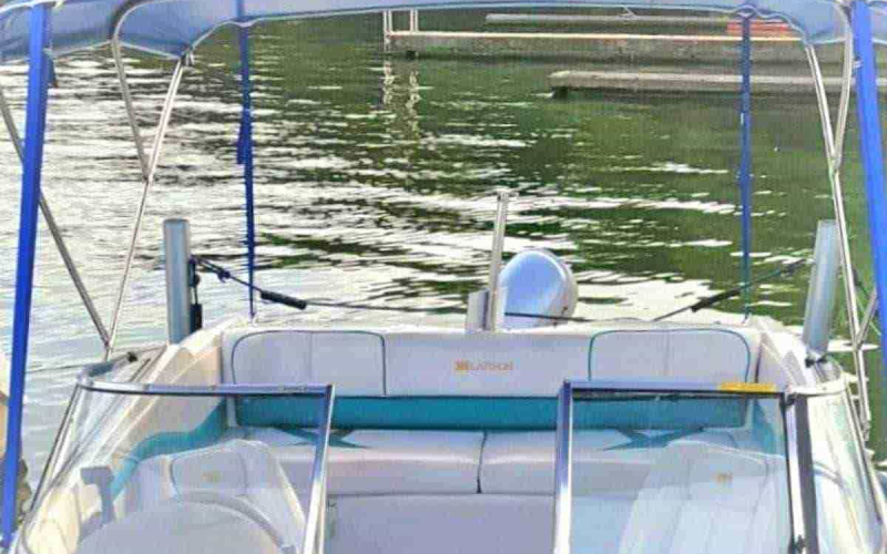 Motorboot Führerscheinfreies Motorboot Bowrider ?Manja? in Berlin Köpenick Grünau mieten Bild 5