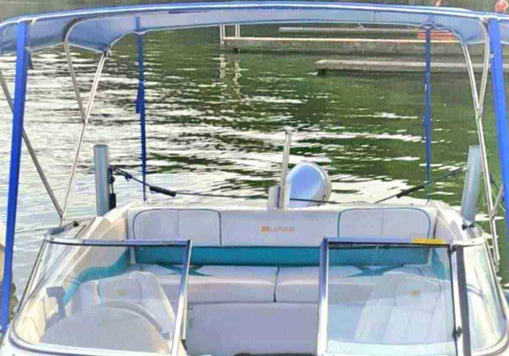 Motorboot Führerscheinfreies Motorboot Bowrider ?Manja? in Berlin Köpenick Grünau mieten Bild 5