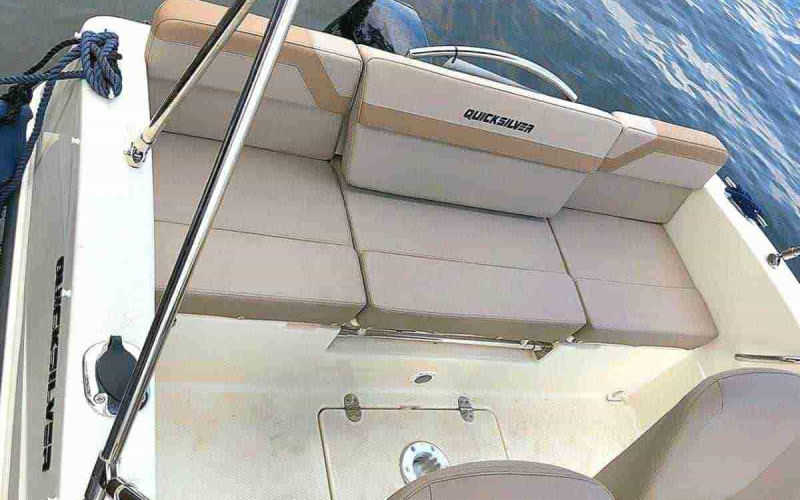 Motorboot Führerscheinfreies Motorboot Quicksilver 455 ?Willi? mieten in Berlin Köpenick Grünau Bild 4