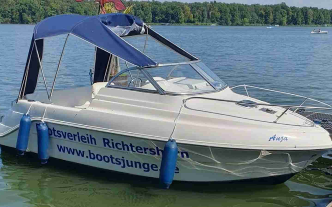 Motorboot Führerscheinfreies Motorboot Quicksilver 520 ?Anja? in Berlin Köpenick mieten Bild 1