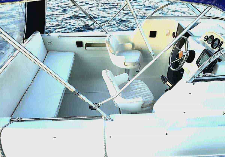 Motorboot Führerscheinpflichtiges Motorboot 90 PS Quicksilver 590 ?Jaqueline? in Berlin Köpenick Grünau mieten Bild 2