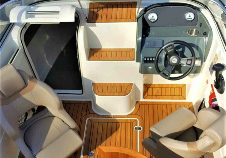 Motorboot Führerscheinpflichtiges Motorboot 90 PS Quicksilver 595 ?Ilse? mieten in Berlin Köpenick Grünau Bild 3