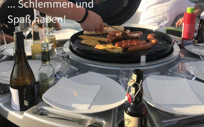 Motorboot Grillboot Bild 2