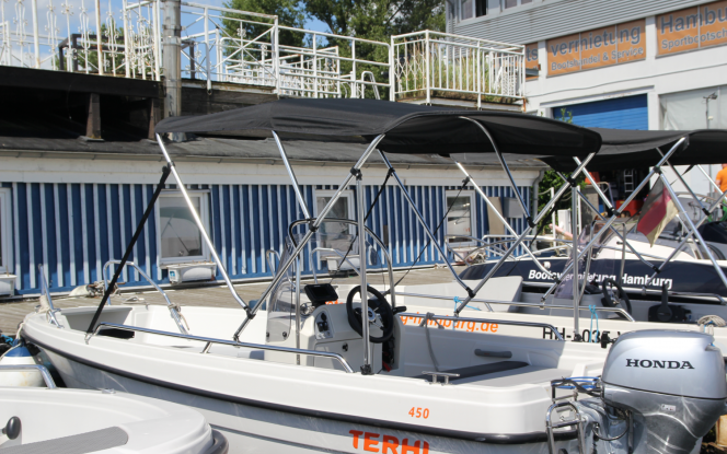 Motorboot Terhi 450CC führerscheinfrei mit 15PS Bild 1