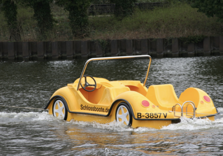 Tretboot Tretboot Beetle gelb Bild 3