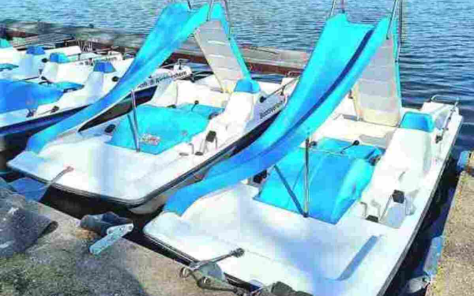 Tretboot Tretboot mit Rutsche mieten Berlin Köpenick 001 Bild 1