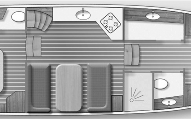 Yacht Silhouette Bild 3