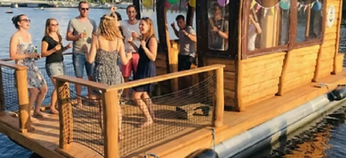 Floss 12 Personen Premiumfloß ?BORA BORA? / Führerscheinfrei mieten