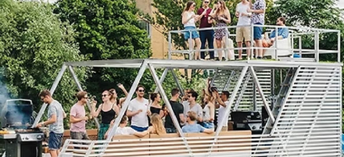 Floss 18 Personen Premiumfloß ?CALA LUNA? / Führerscheinfrei mieten