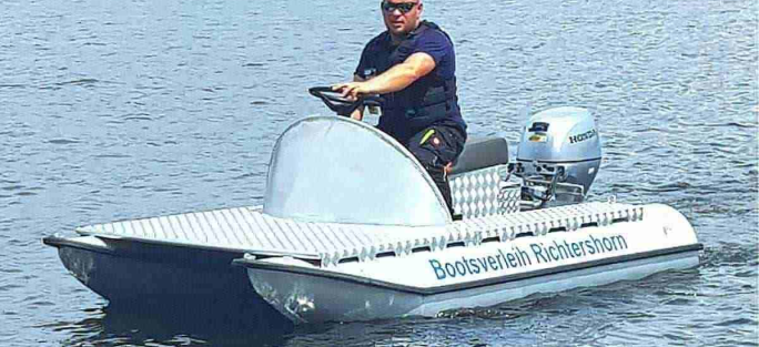 Jetski Alu Jetski 15 PS führerscheinfrei in Berlin Köpenick Grünau mieten mieten