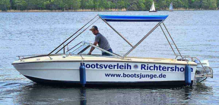 Motorboot Führerscheinfreies Motorboot Arrowglas ?Otto? in Berlin Köpenick Grünau  mieten mieten