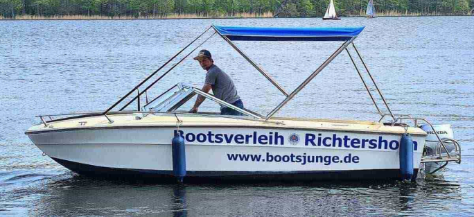 Motorboot Führerscheinfreies Motorboot Arrowglas ?Otto? in Berlin Köpenick Grünau  mieten mieten