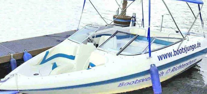 Motorboot Führerscheinfreies Motorboot Bowrider ?Manja? in Berlin Köpenick Grünau mieten mieten