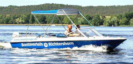Motorboot Führerscheinfreies Motorboot Lotos mieten in Berlin Köpenick Grünau mieten
