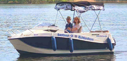Motorboot Führerscheinfreies Motorboot Quicksilver 455 ?Willi? mieten in Berlin Köpenick Grünau mieten