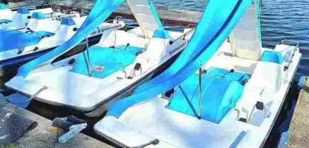 Tretboot Tretboot mit Rutsche mieten Berlin Köpenick 001 mieten