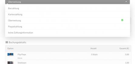 mietboote Bootscharter Buchungssystem Zahlungsoption