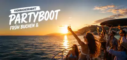 Frühbucherrabatt Partyboot