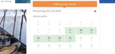 mietboote Bootscharter Verfügbarkeitskalender Buchungssystem